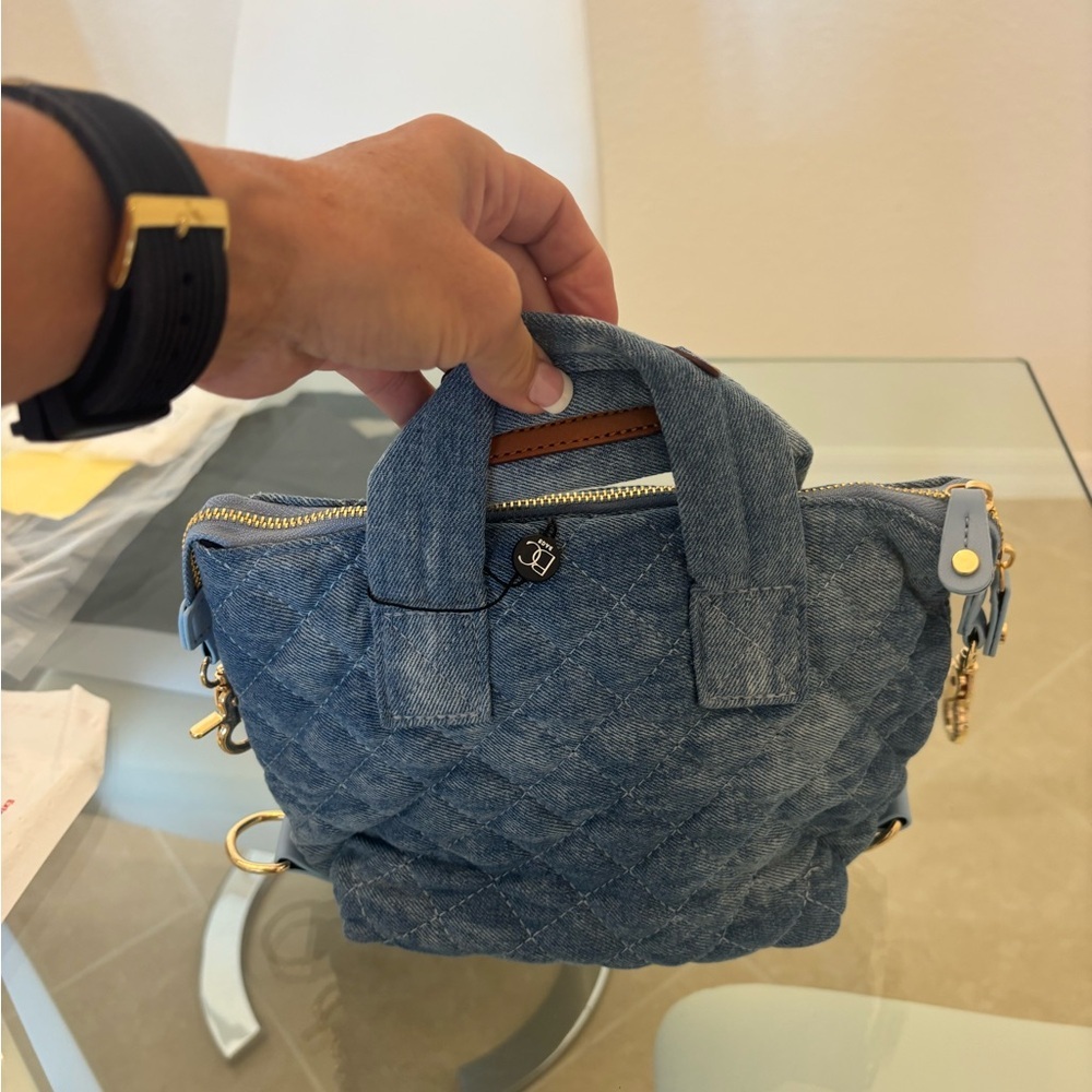 Quilted Denim Handbag Small - Picture 7 of 7